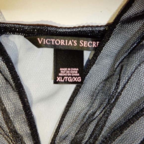 Victorias Secret Cami Sheer Nightie XL Black - Picture 3 of 8